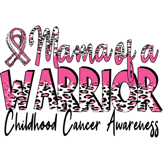 CA33 Cancer Warrior Mom Full Color DTF Transfer - Pro DTF Transfers