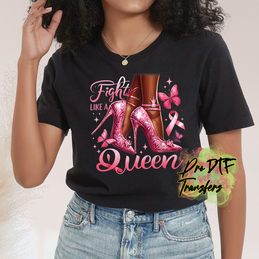 CA72 Fight Like a Queen Full Color DTF Transfer