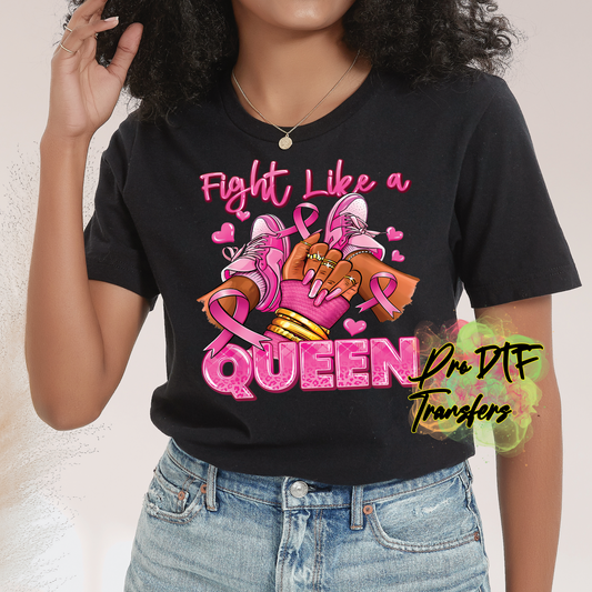 CA71 Fight Like a Queen Full Color DTF Transfer