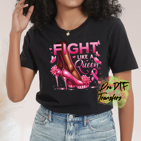 CA74 Fight Like a Queen Full Color DTF Transfer