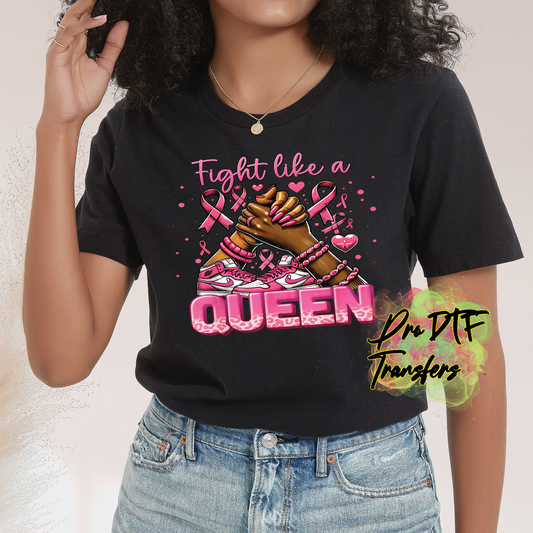 CA75 Fight Like a Queen Full Color DTF Transfer