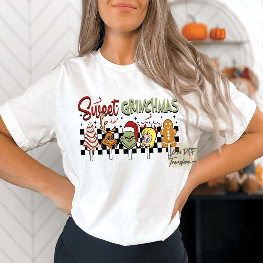 CM1 Sweet Grinchmas Full Color DTF Transfer - Pro DTF Transfers