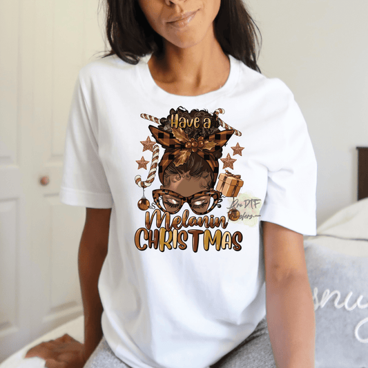 CM16 Melanin Christmas Full Color DTF Transfer - Pro DTF Transfers