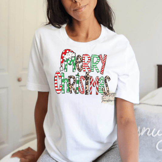 CM23 Merry Christmas Full Color DTF Transfer - Pro DTF Transfers
