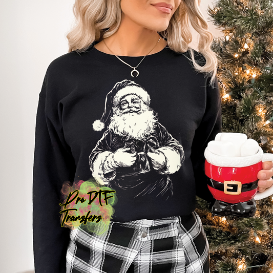 CM241 Santa Vintage Full Color DTF Transfer