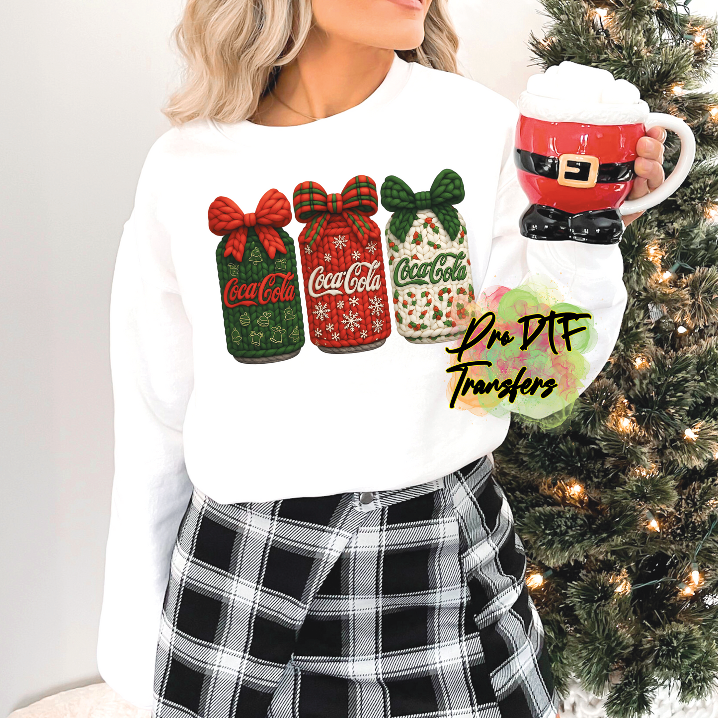 CM244 Coke Christmas Full Color DTF Transfer