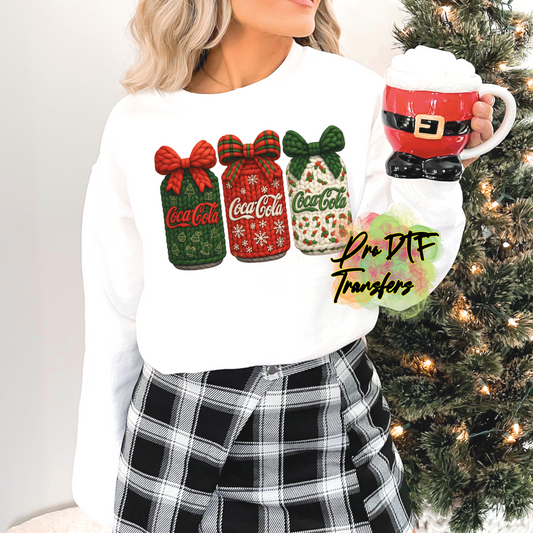 CM244 Coke Christmas Full Color DTF Transfer