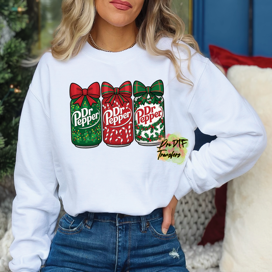 CM250 Dr Pepper Christmas Full Color DTF Transfer