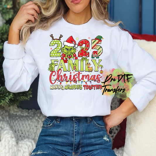 CM257 Grinch Christmas 2025 Full Color DTF Transfer