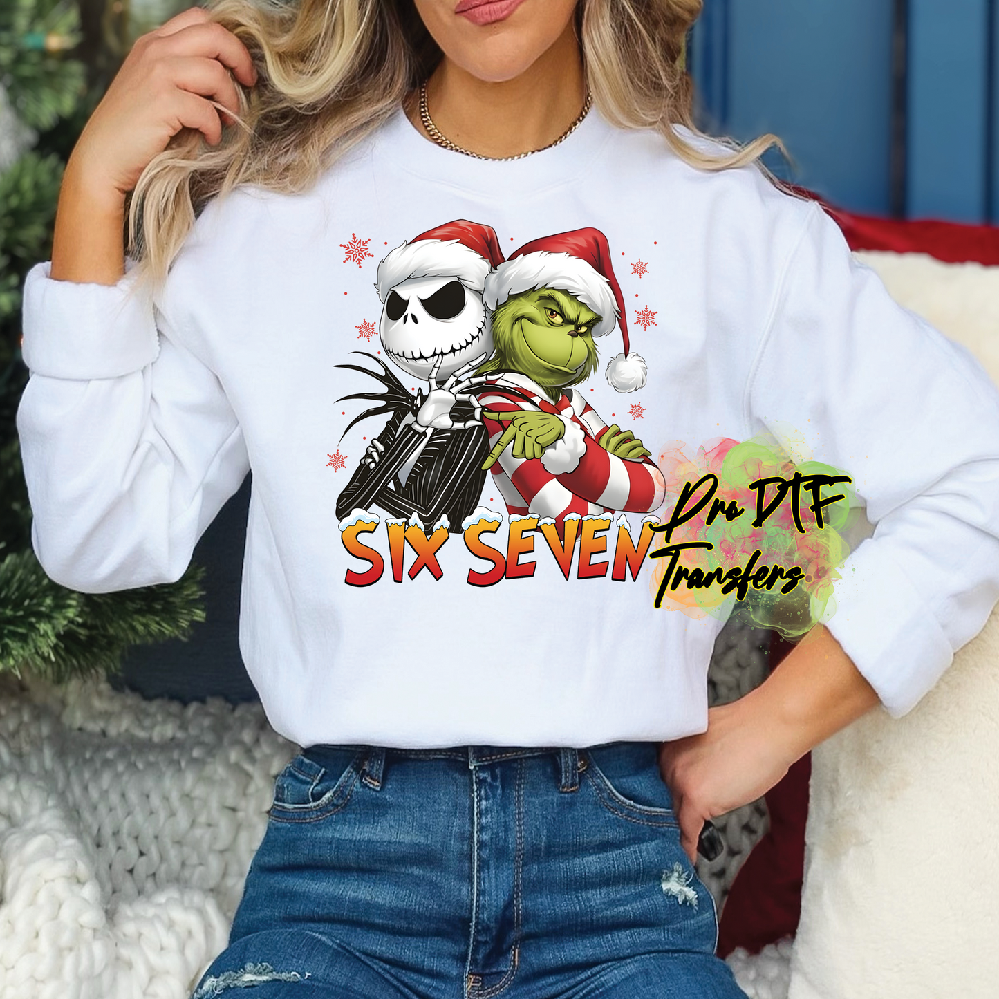 CM258 Grinch Nightmare 67 Full Color DTF Transfer