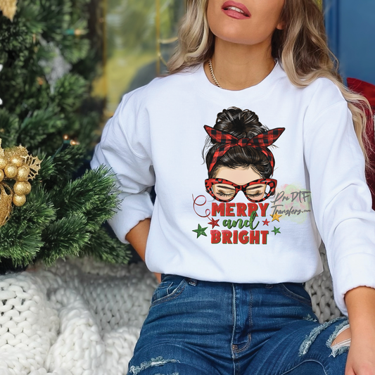 CM26 Merry Christmas Full Color DTF Transfer - Pro DTF Transfers