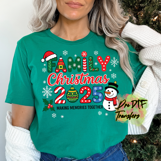 CM261 Family Making Memories 2025 Full Color DTF Transfer