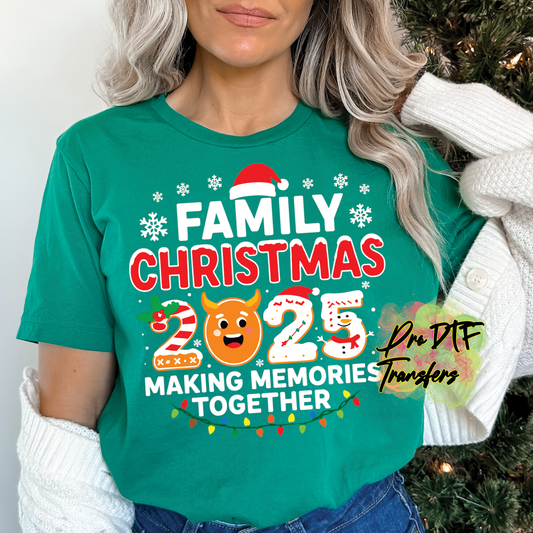 CM262 Family Christmas 2025 Full Color DTF Transfer