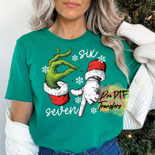 CM265 Santa Grinch 67 Full Color DTF Transfer