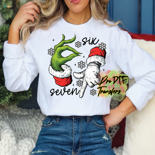 CM266 Santa Grinch 67 Full Color DTF Transfer