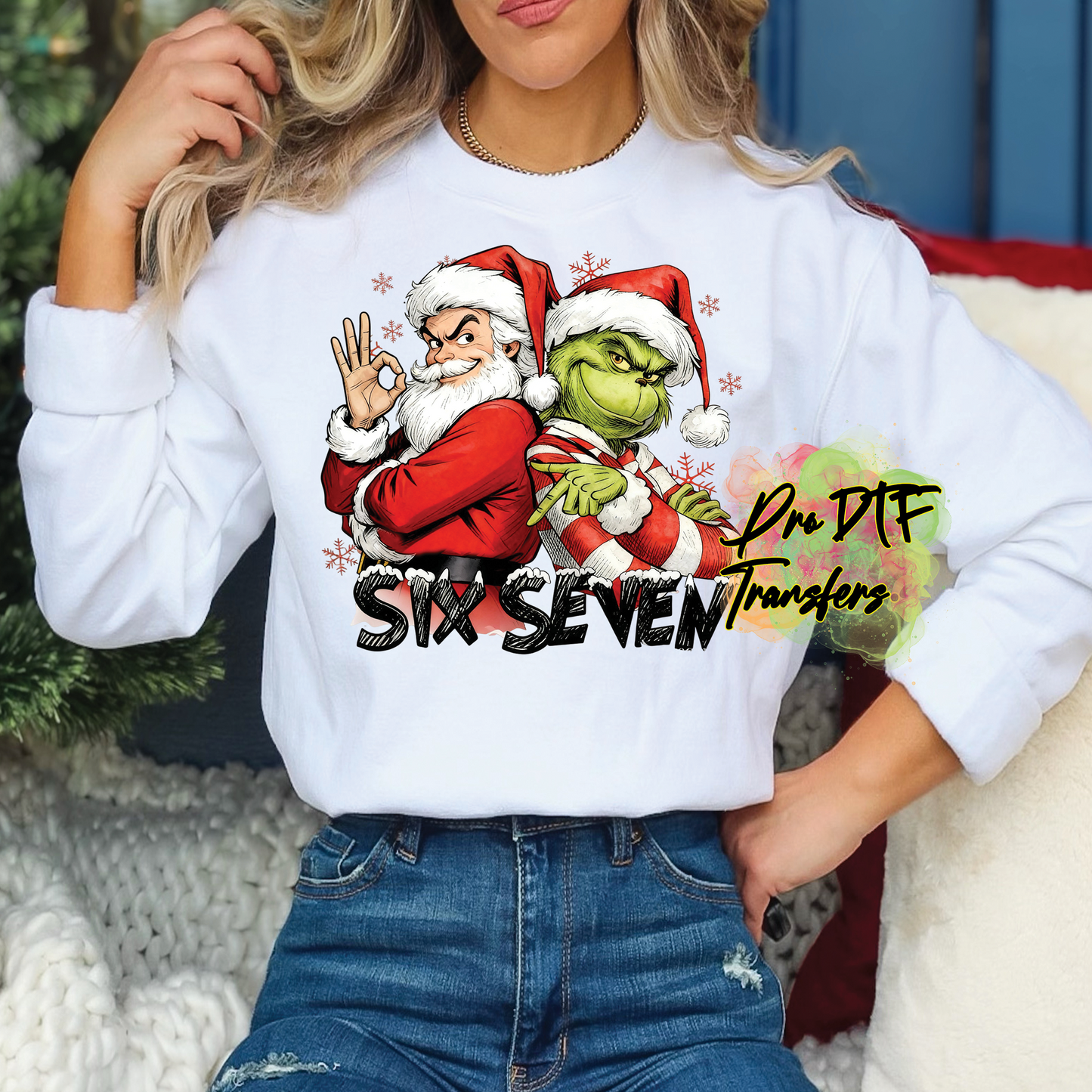 CM270 Santa Grinch 67 Full Color DTF Transfer