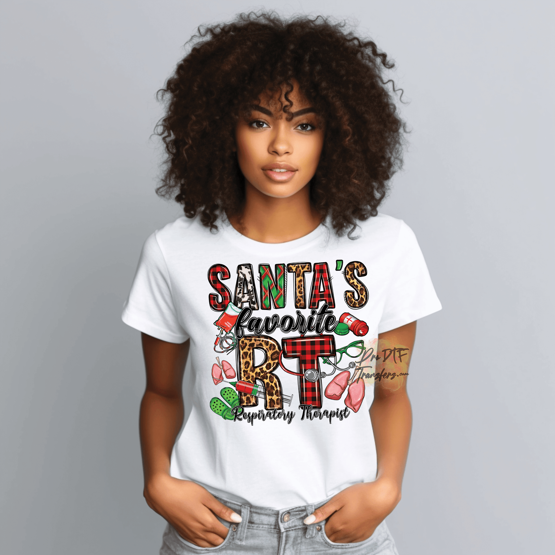 CM31 RT Nurse Christmas Full Color DTF Transfer - Pro DTF Transfers
