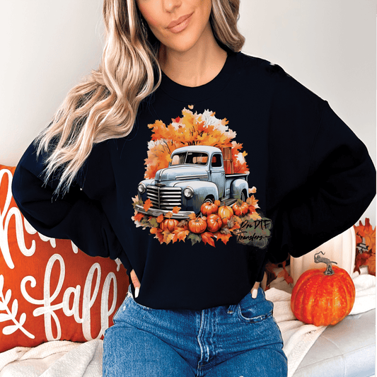 CM43 Pumpkin Truck Full Color DTF Transfer - Pro DTF Transfers