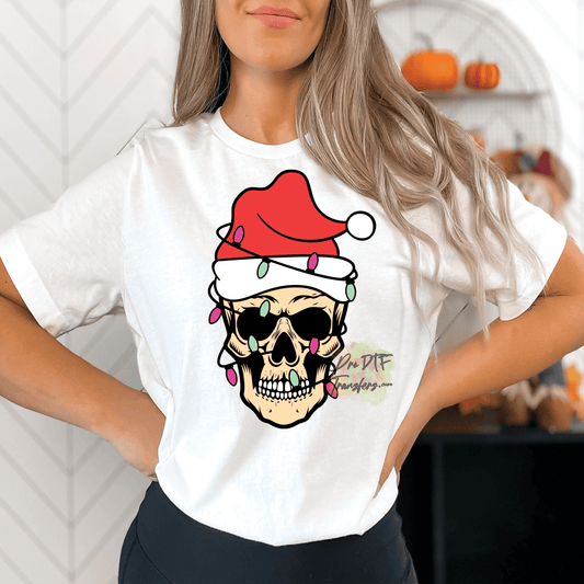 CM44 Skull Santa Full Color DTF Transfer - Pro DTF Transfers
