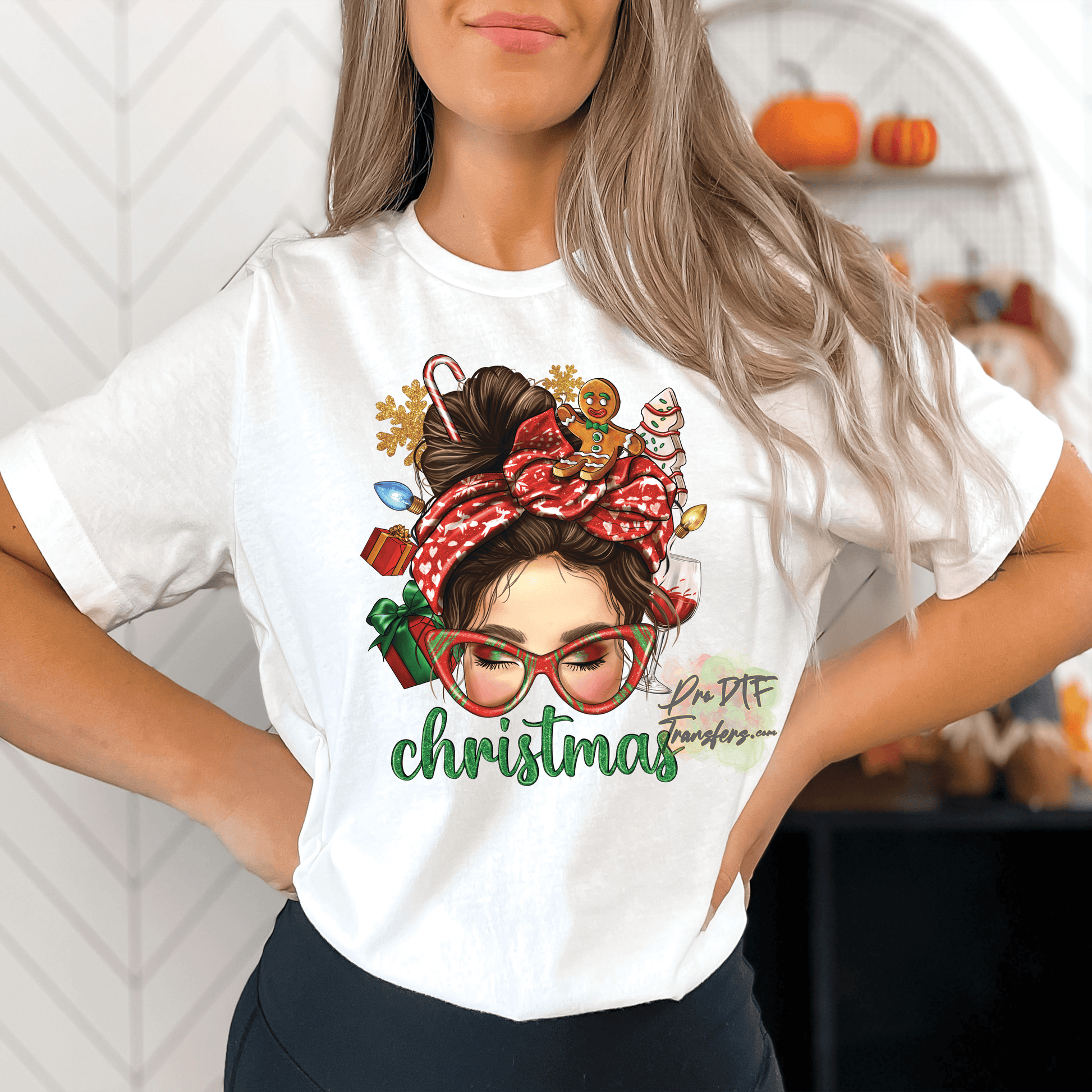 CM5 Merry Christmas Full Color DTF Transfer - Pro DTF Transfers