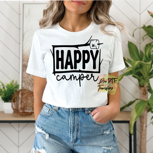 CP17 Happy Camper Full Color DTF Transfer - Pro DTF Transfers
