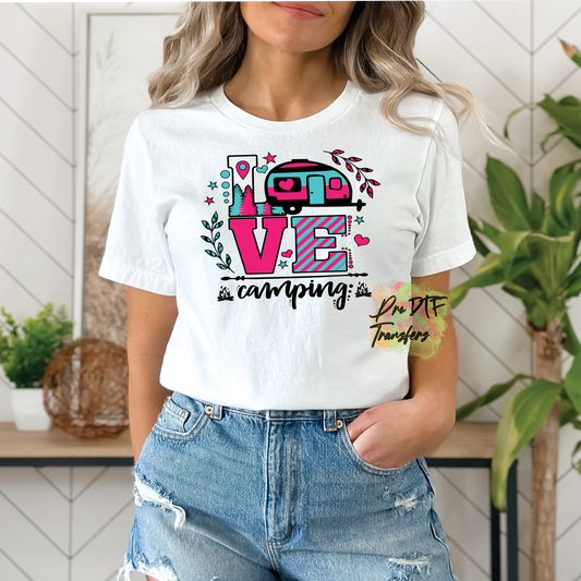 CP23 Love Camping Full Color DTF Transfer - Pro DTF Transfers