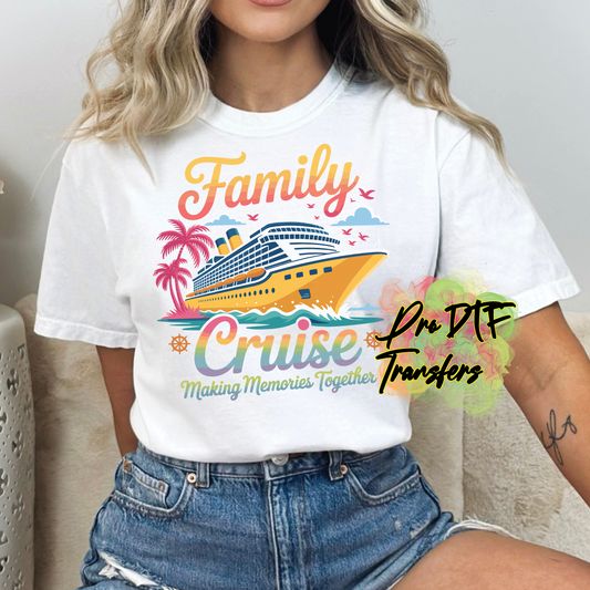 CR2 Cruise Family Trip Full Color DTF Transfer