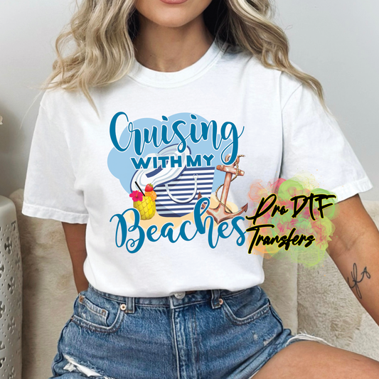 CR9 Cruising with my Beaches Full Color DTF Transfer