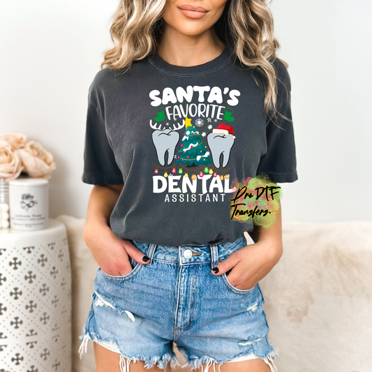 DA19 Dental Assistant Christmas Full Color DTF Transfer - Pro DTF Transfers