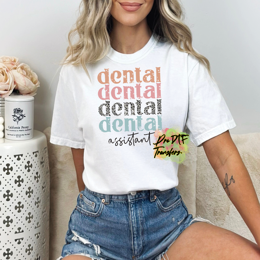 DA4 Dental Assistant Full Color DTF Transfer - Pro DTF Transfers