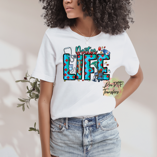 DR1 Doctor Life Full Color DTF Transfer - Pro DTF Transfers