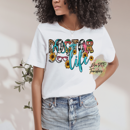 DR5 Doctor Western Full Color DTF Transfer - Pro DTF Transfers