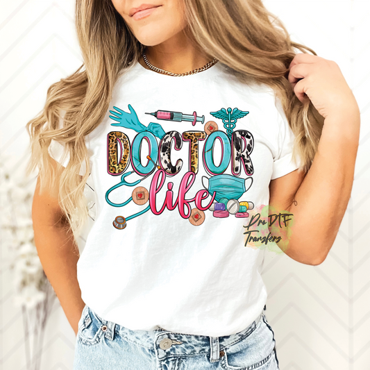 DR6 Doctor Pink Full Color DTF Transfer - Pro DTF Transfers