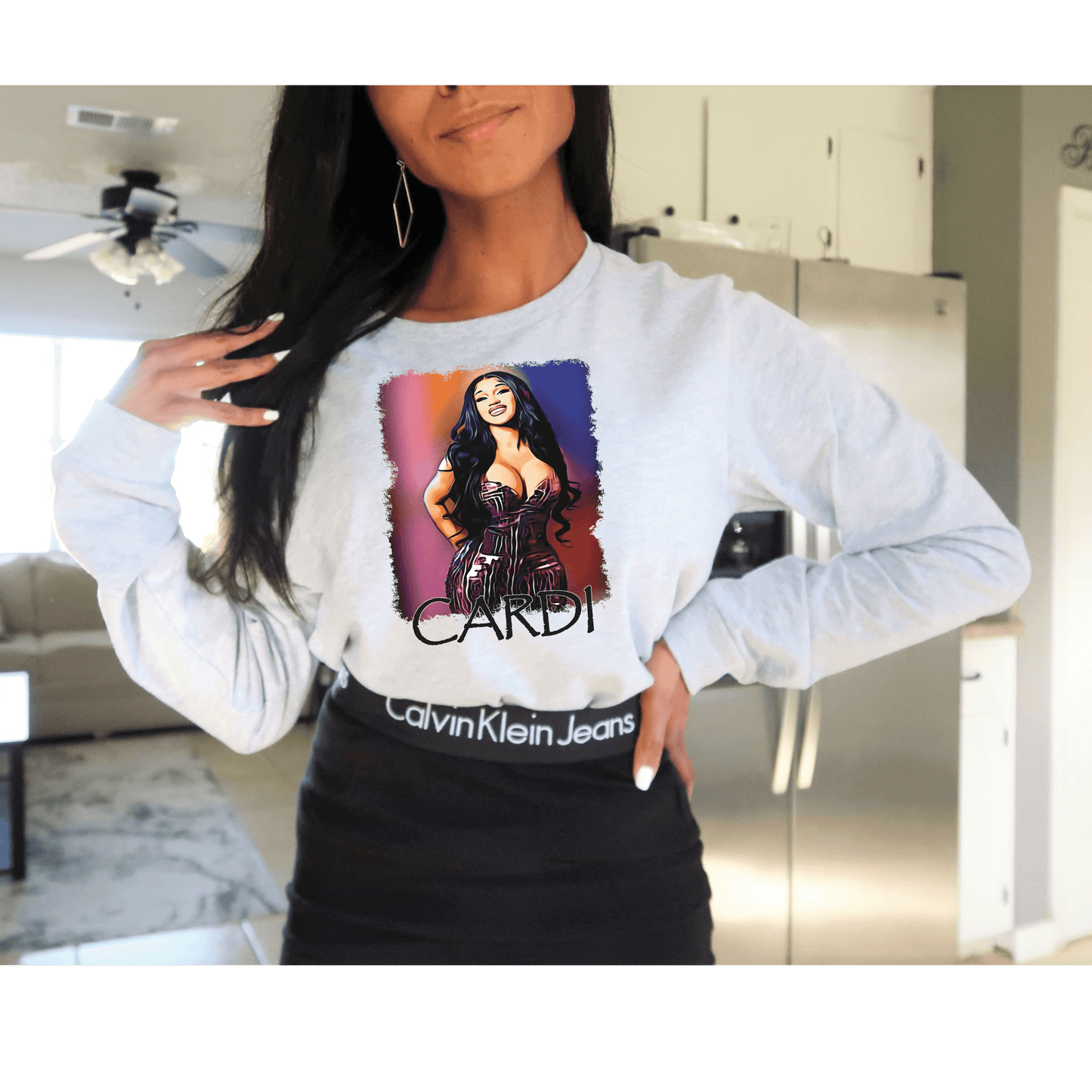HH114 Cardi B Full Color DTF Transfer - Pro DTF Transfers