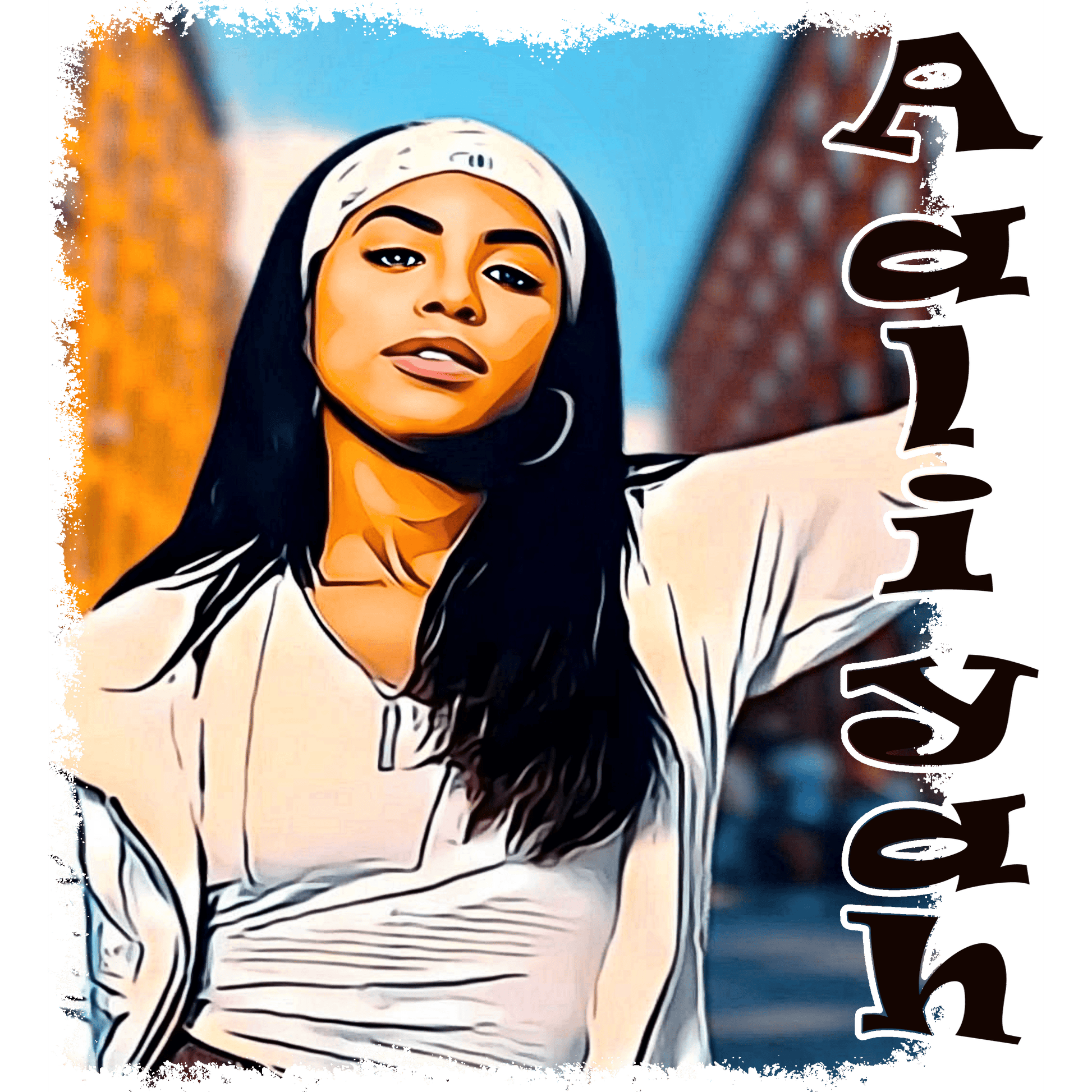 HH121 Aaliyah Full Color DTF Transfer - Pro DTF Transfers