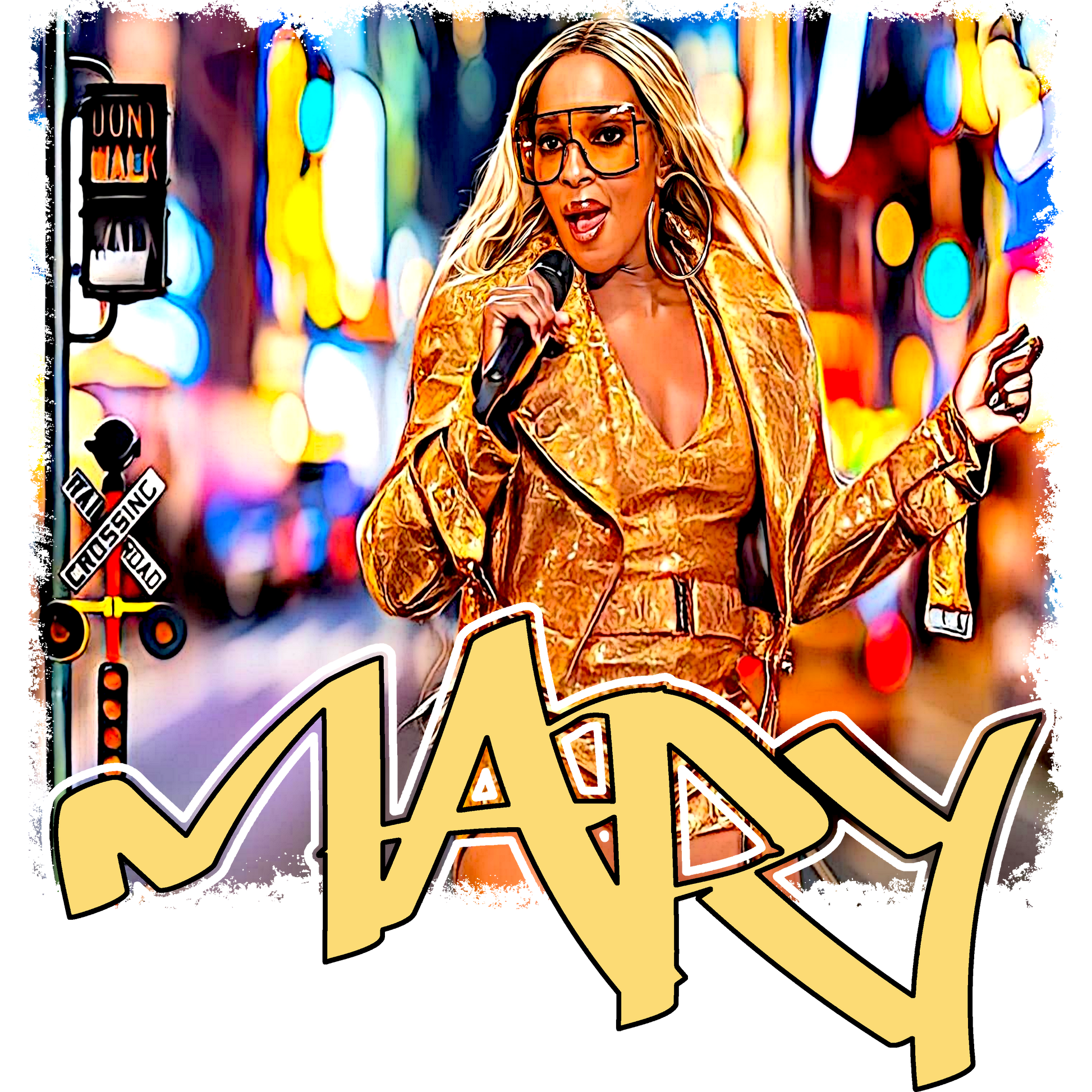 HH123 Mary J Full Color DTF Transfer - Pro DTF Transfers