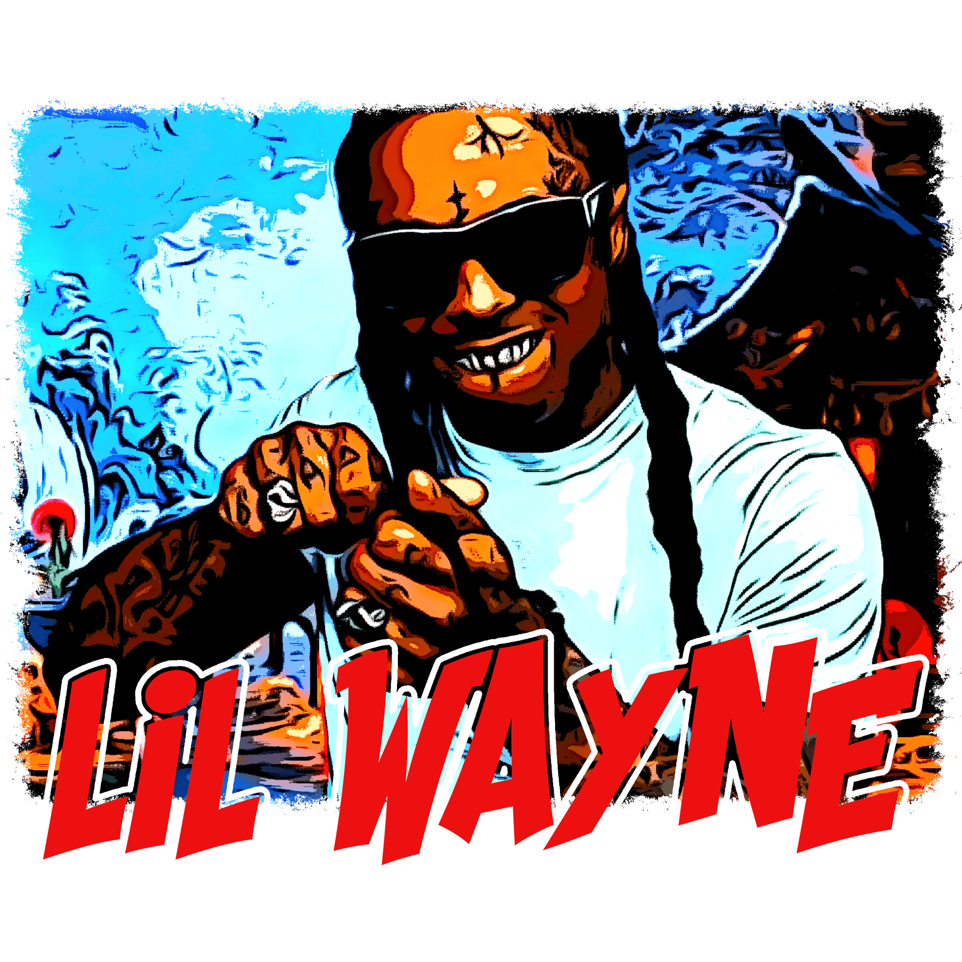 HH128 LiL Wayne Full Color DTF Transfer - Pro DTF Transfers