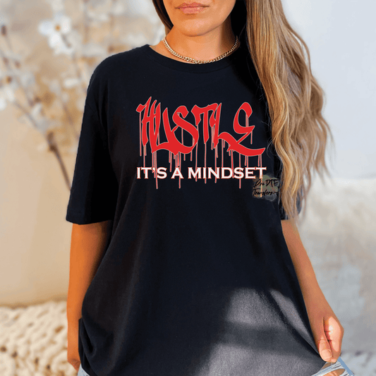 HH145 Hustle It's a Mindset Full Color DTF Transfer - Pro DTF Transfers