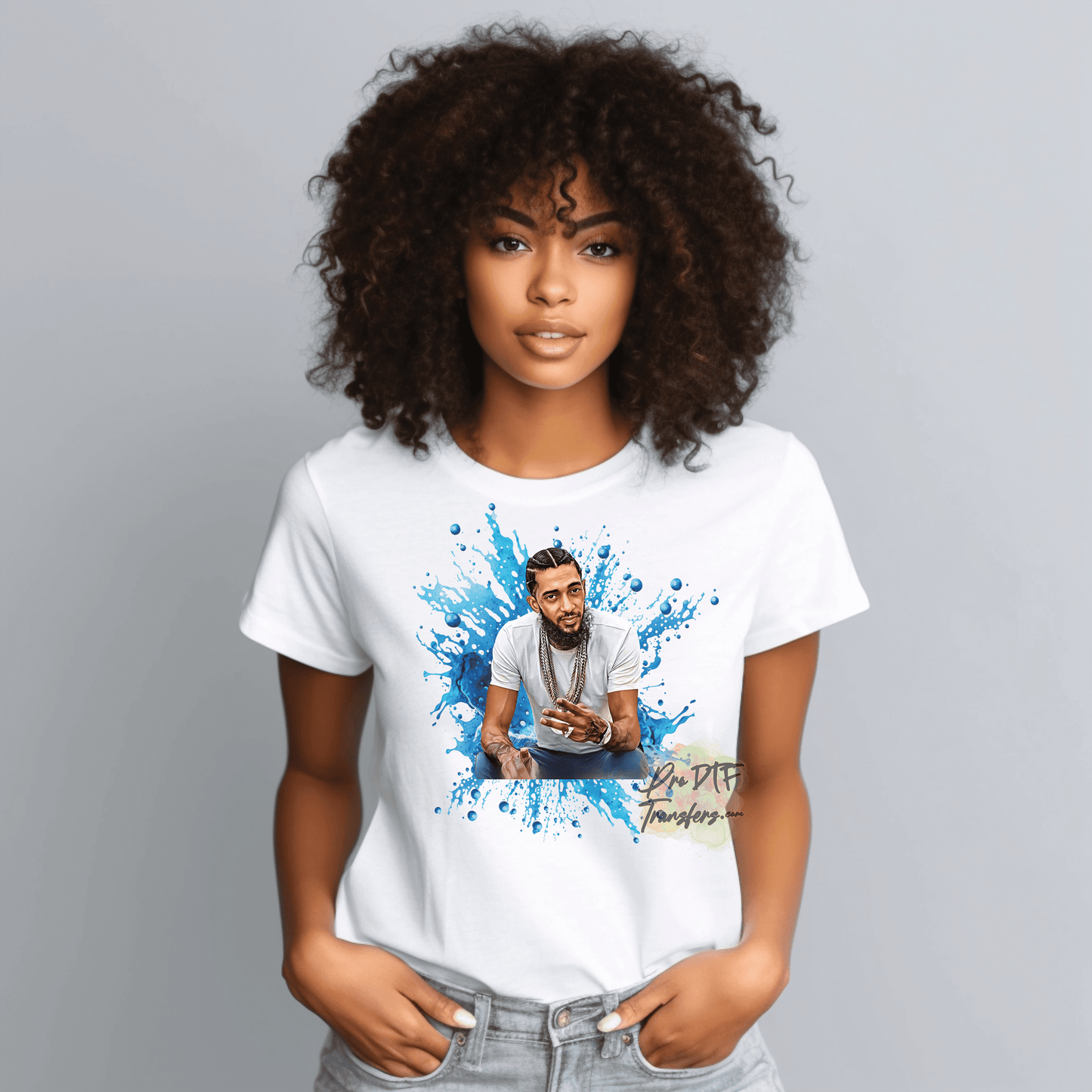 HH148 Nipsy Hustle Full Color DTF Transfer - Pro DTF Transfers