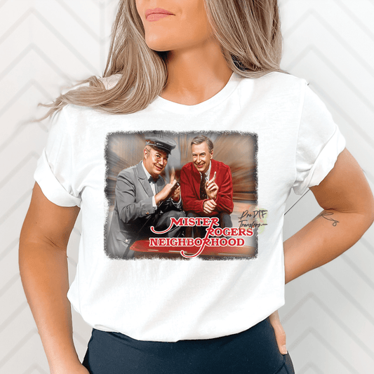 HH159 Mr Rogers Neighborhood Full Color DTF Transfer - Pro DTF Transfers