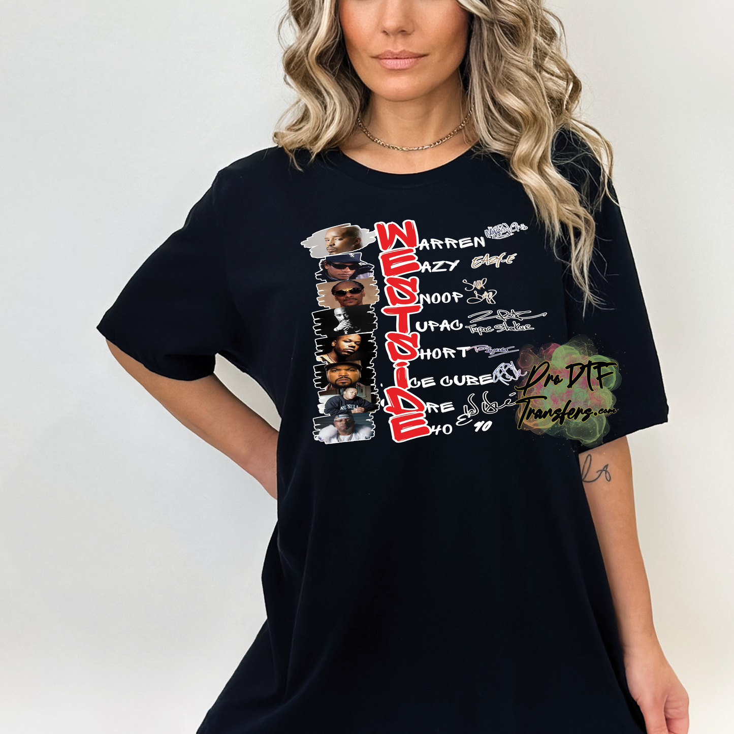 HH182 WestSide Hip Hop Legends Full Color DTF Transfer - Pro DTF Transfers