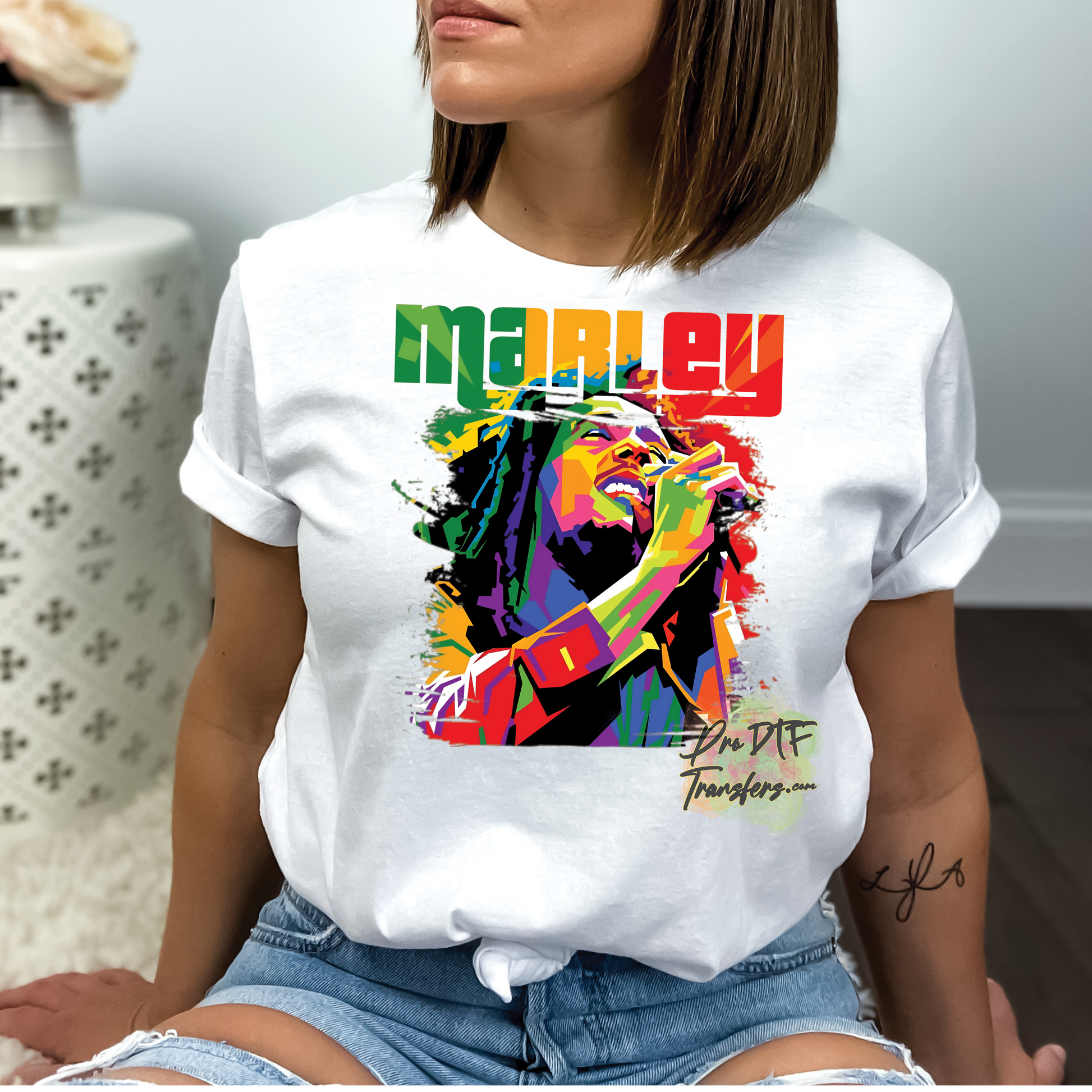 HH195 Marley Full Color DTF Transfer - Pro DTF Transfers