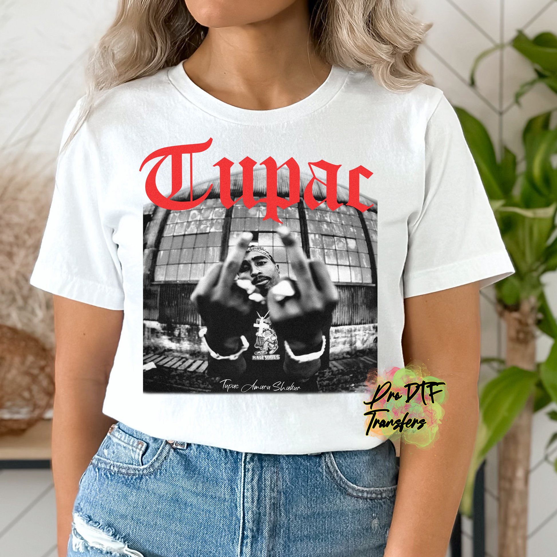 HH204 Tupac Full Color DTF Transfer - Pro DTF Transfers