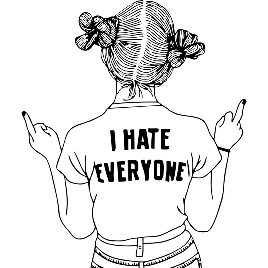 HH65 Hate Everyone Full Color DTF Transfer - Pro DTF Transfers
