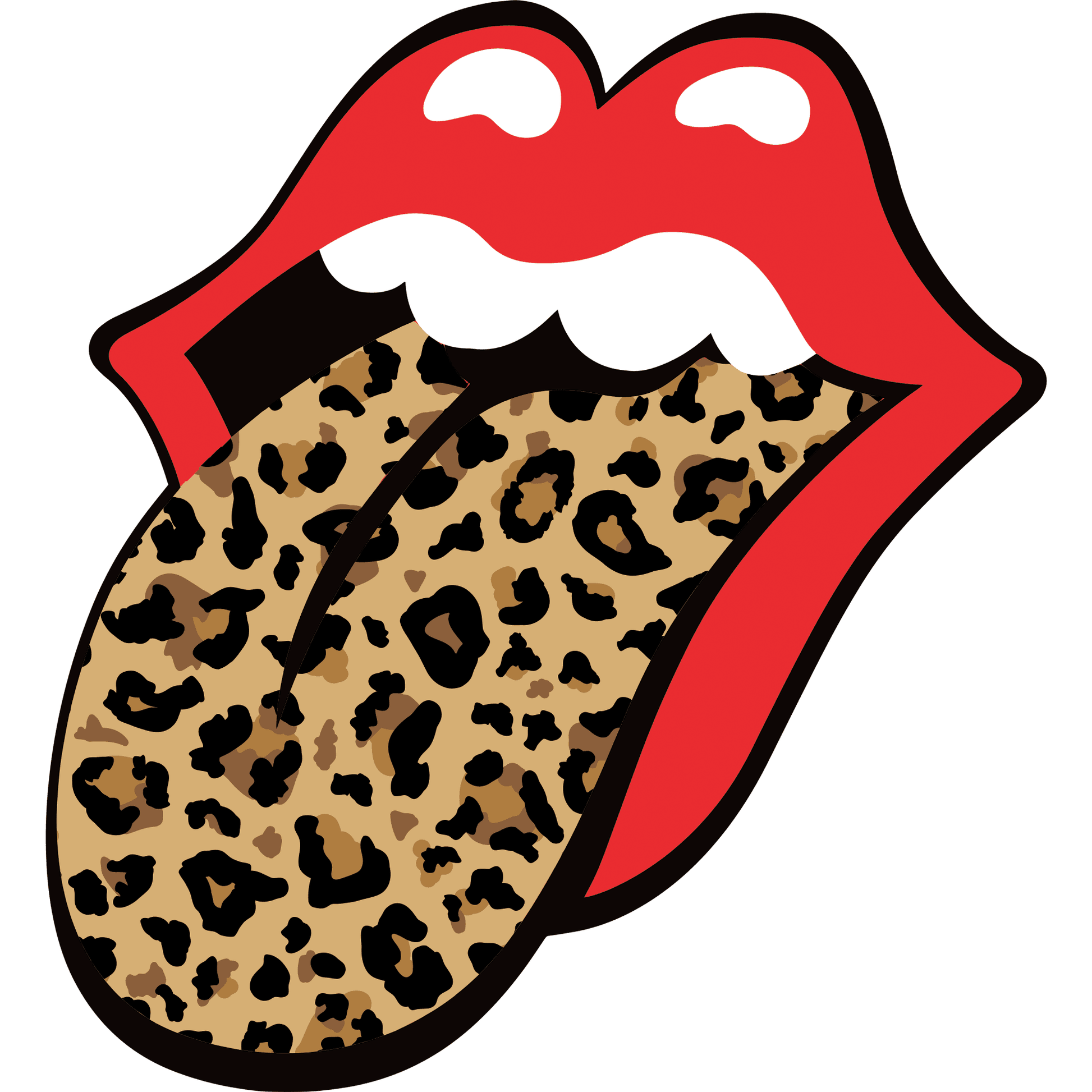 HH91 Leopard Lips Full Color DTF Transfer - Pro DTF Transfers
