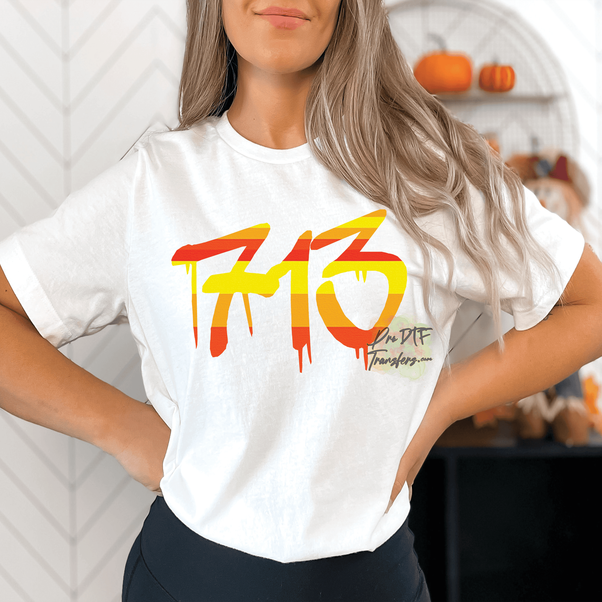 HT15 713 Drip Full Color DTF Transfer - Pro DTF Transfers