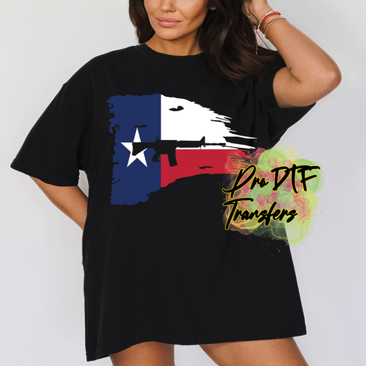 HT27 Texas AR Full Color DTF Transfer