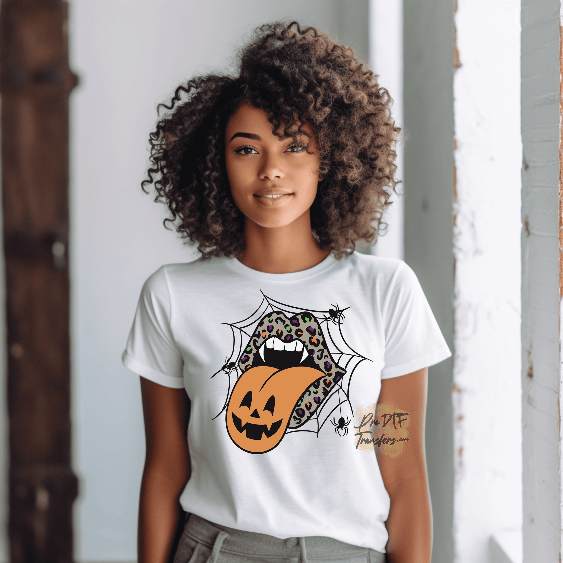 HW301 Halloween Lips Full Color DTF Transfer - Pro DTF Transfers