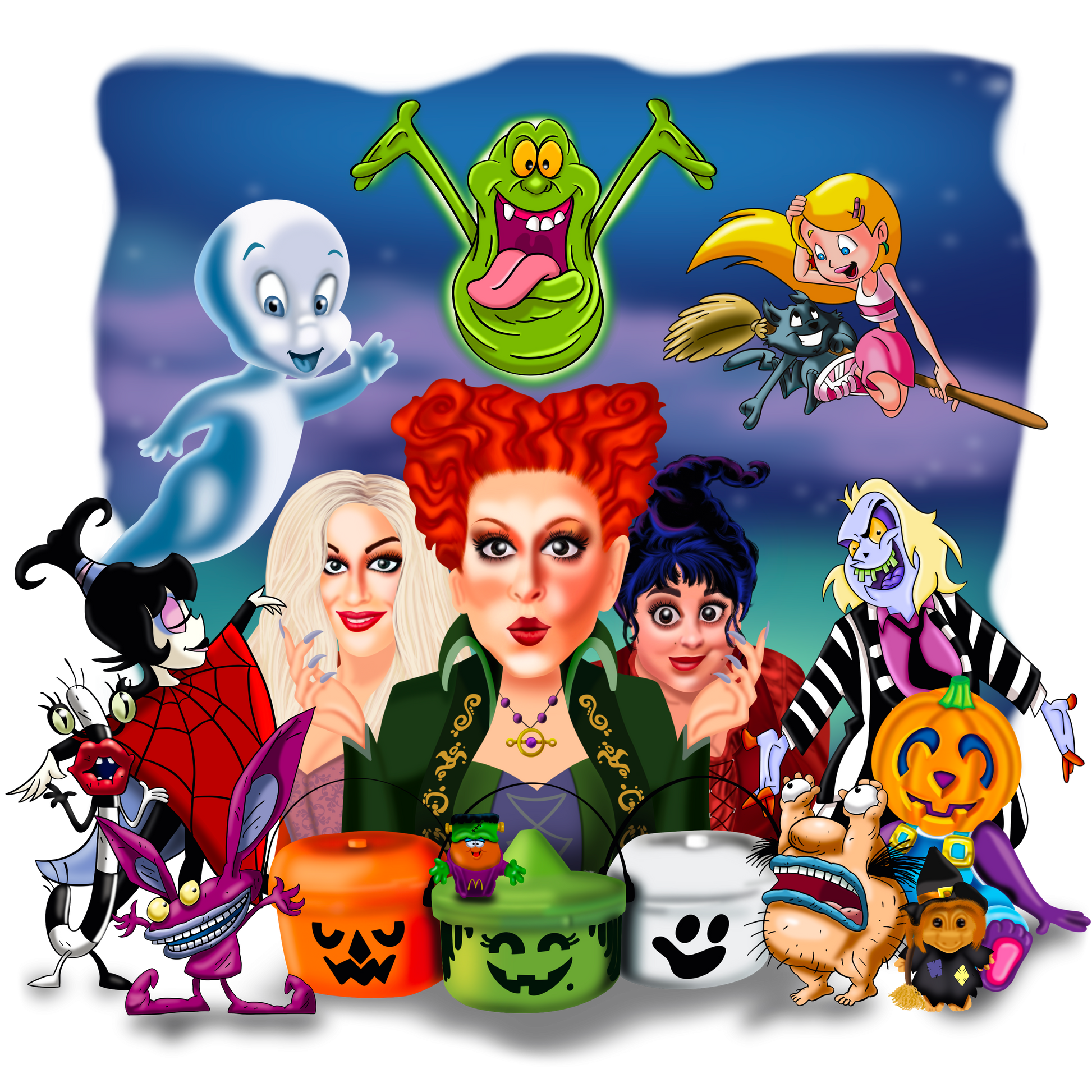 HW304 Halloween Full Color DTF Transfer - Pro DTF Transfers
