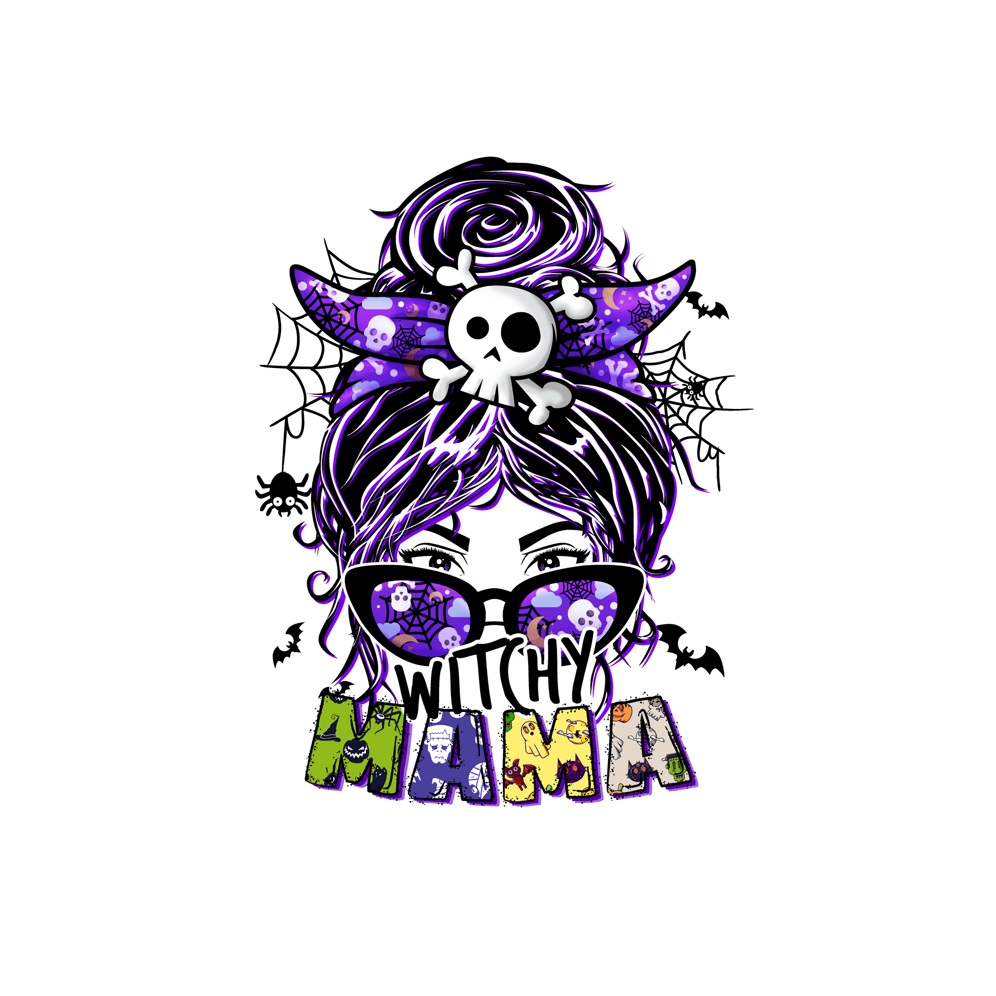 HW309 Witchy Mama Full Color DTF Transfer - Pro DTF Transfers